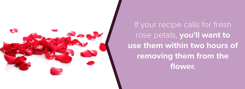 cooking with rose petals