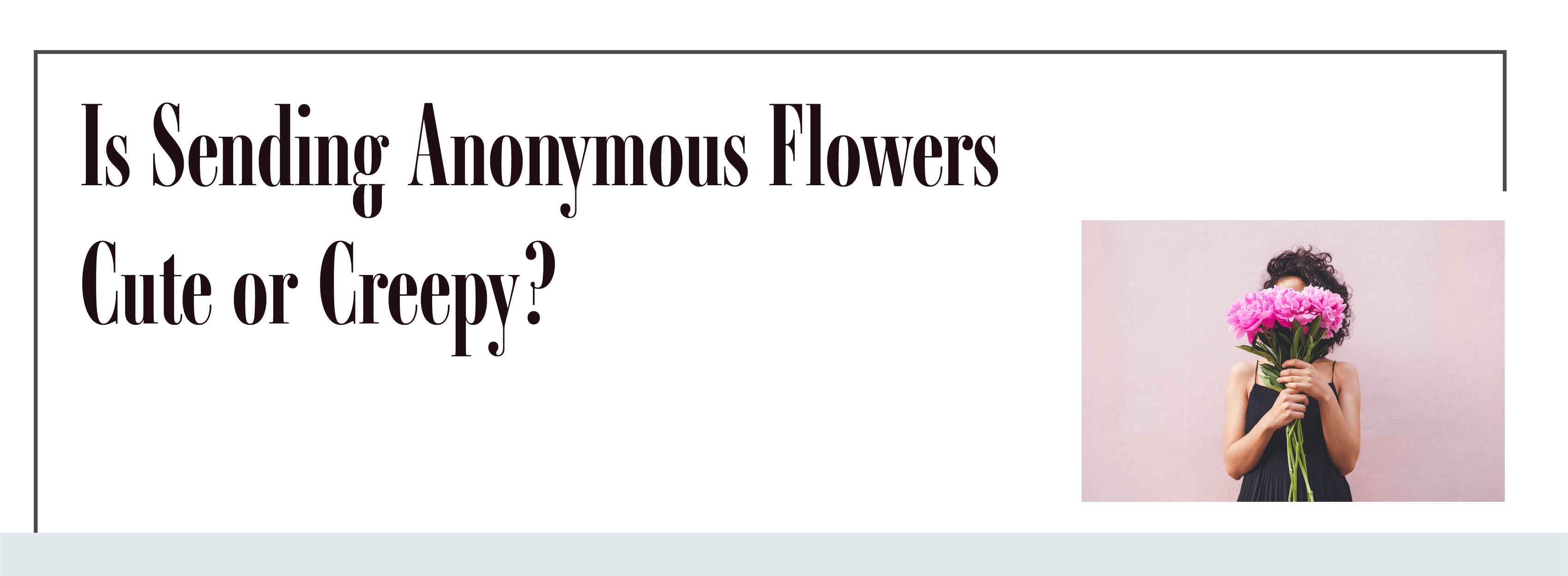 sending anonymous flowers