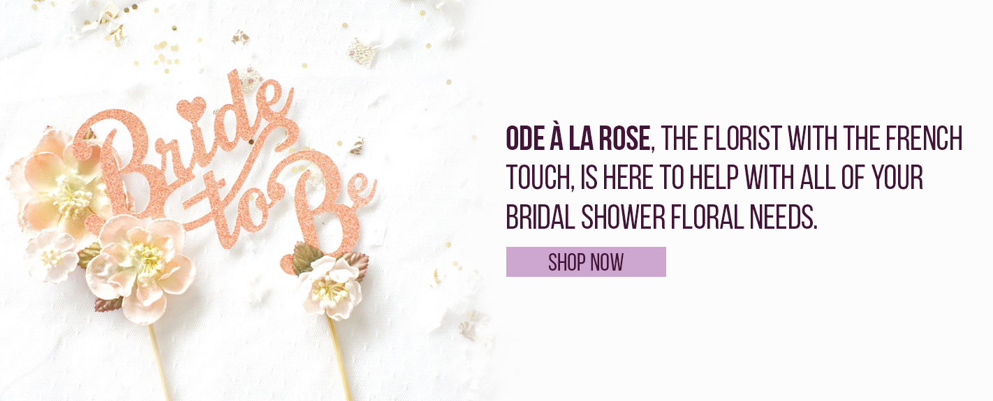ode a la rose flowers for floral themed bridal showers