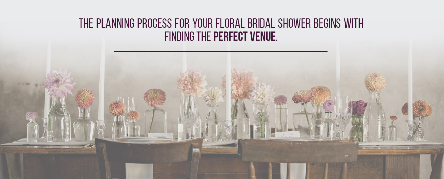 bridal shower venue for floral theme