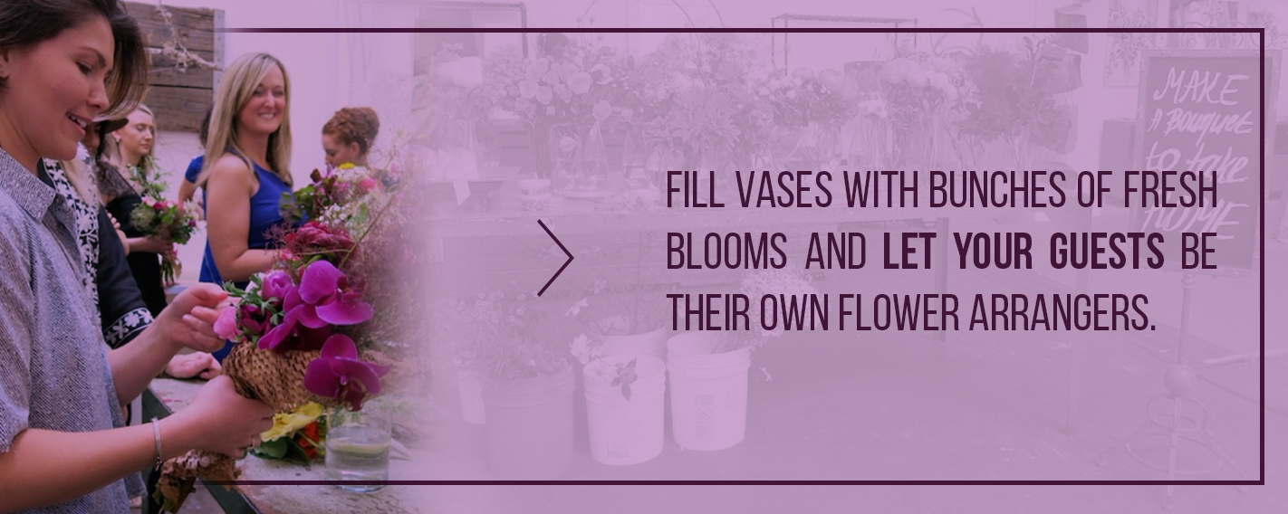 build your own bouquet station