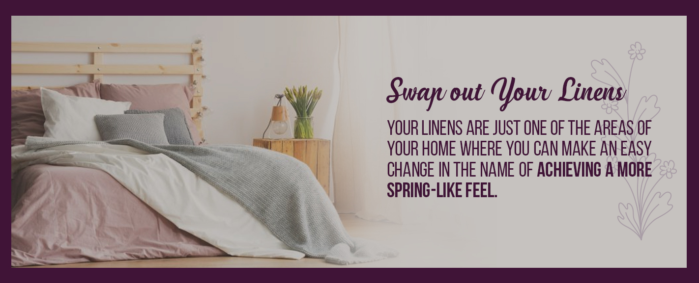 swap out your linens