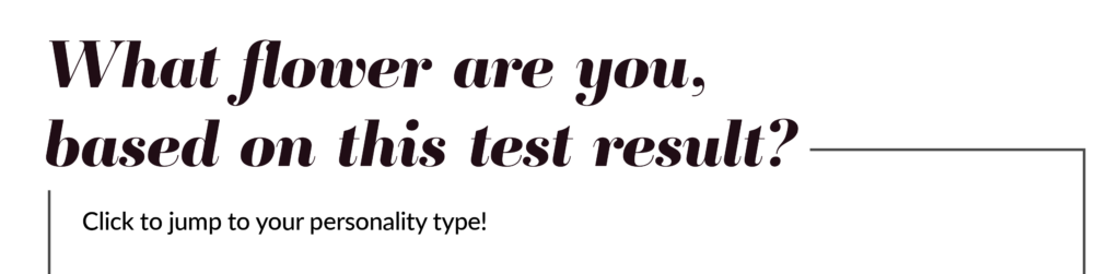 Myers-Briggs Personality Type Flowers