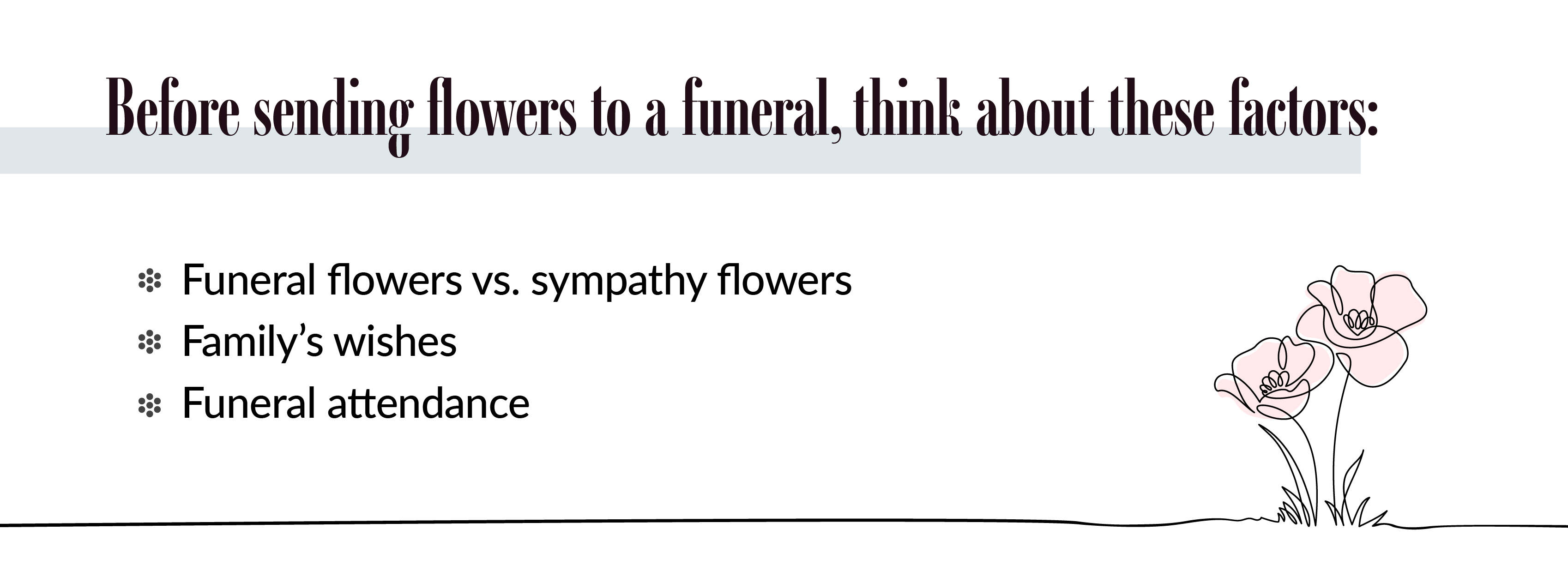 Sending flowers to a funeral thoughts