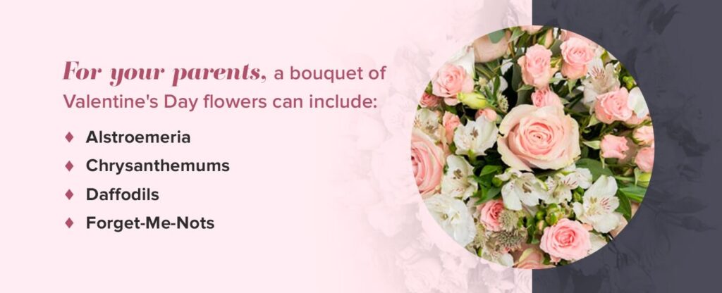 valentines flowers for parents