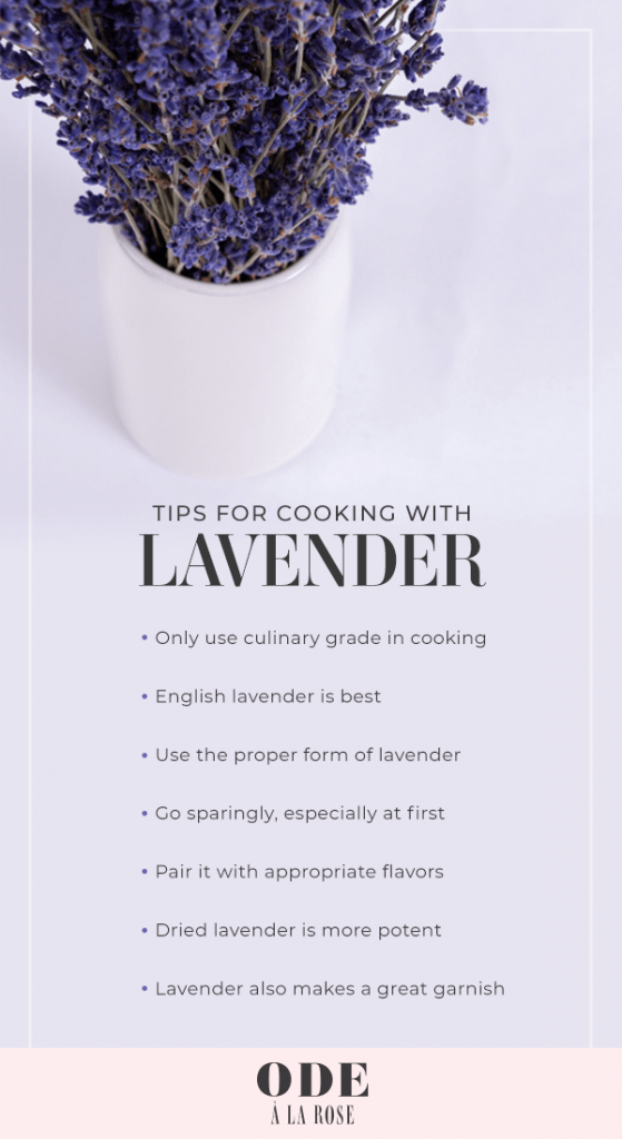 tips for cooking with lavender