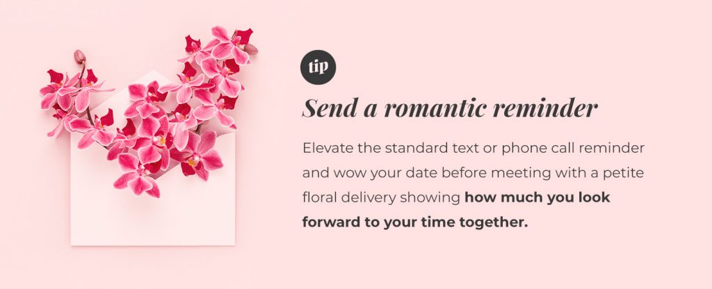 romantic flower reminder