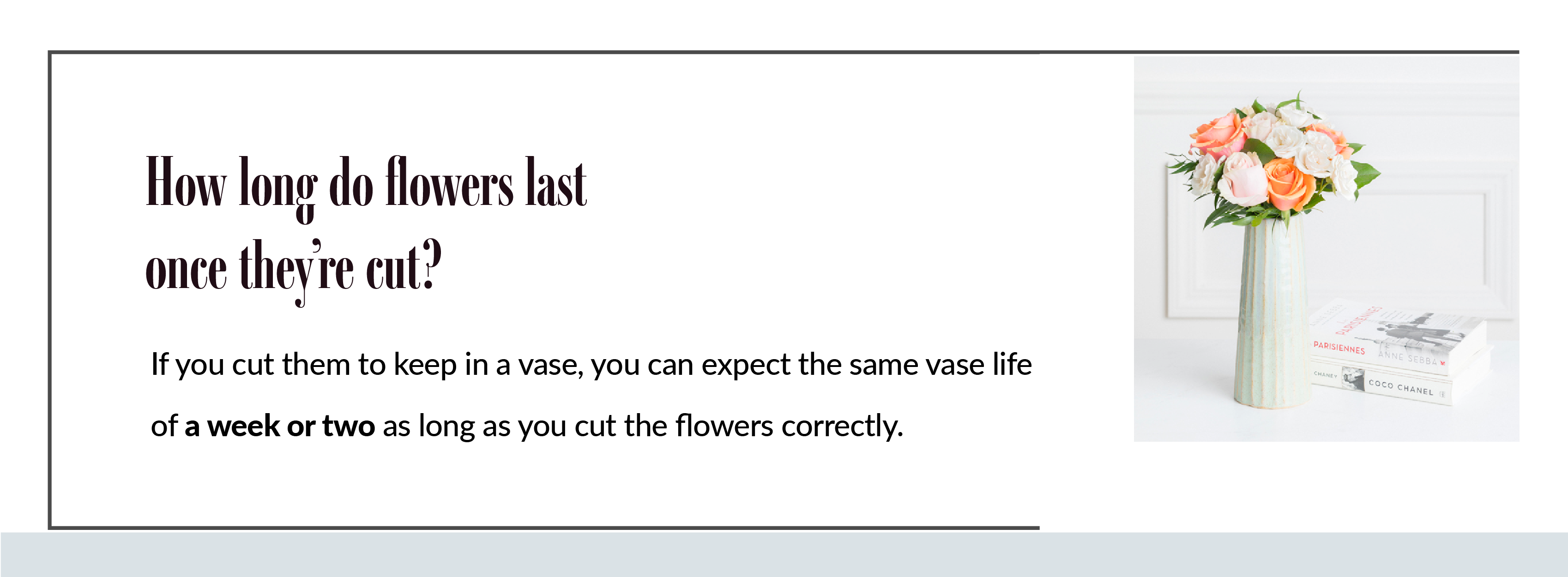 How long do flowers last once cut