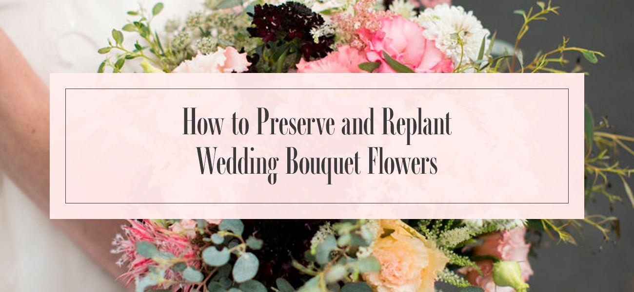 How to Preserve & Replant Wedding Bouquet Flowers
