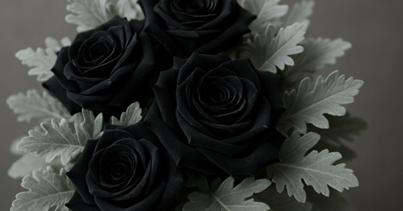 Pairing Black Roses with Other Flowers