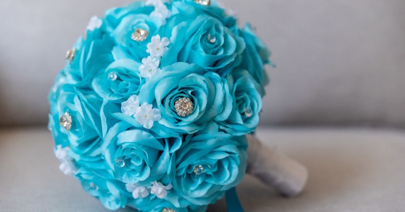 light blue roses