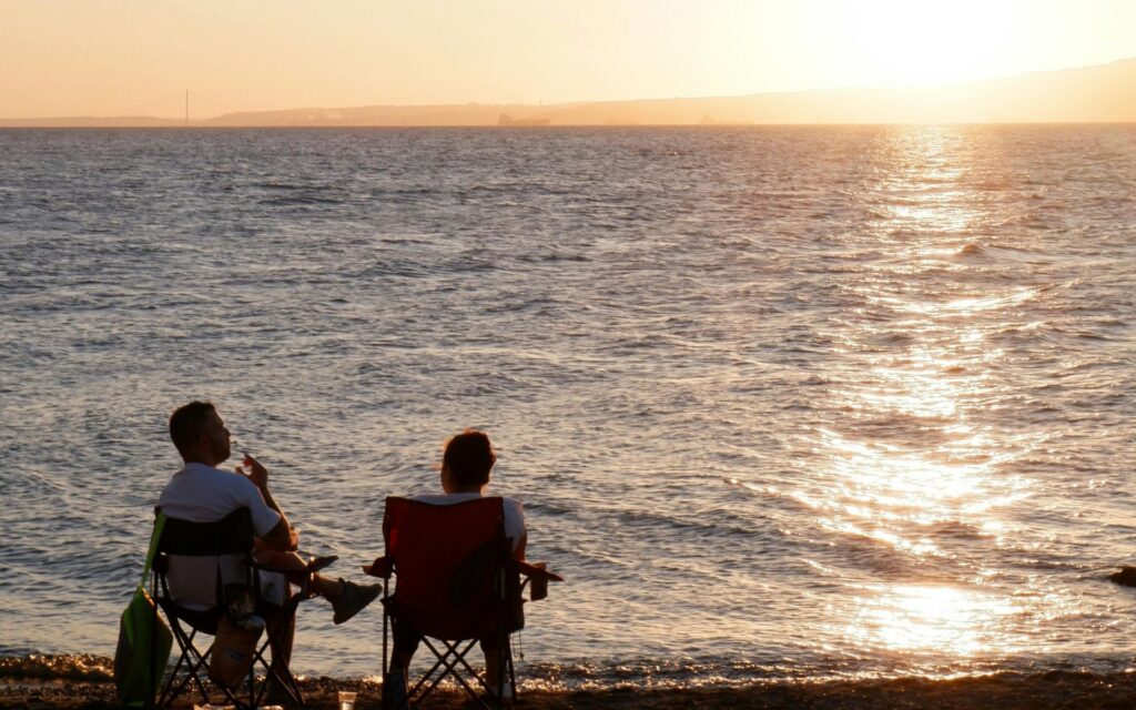 Sunset or Evening Stroll Along the Lakefront