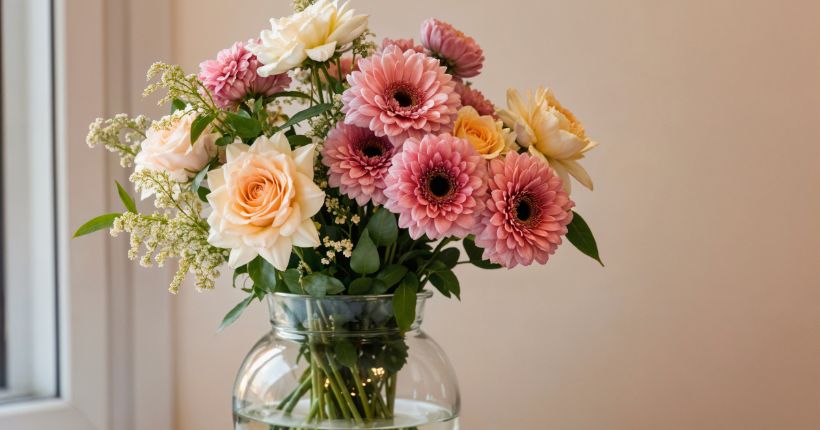 pastel flower bouquet