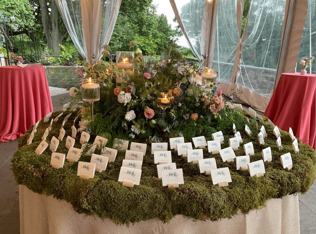 escort card floral