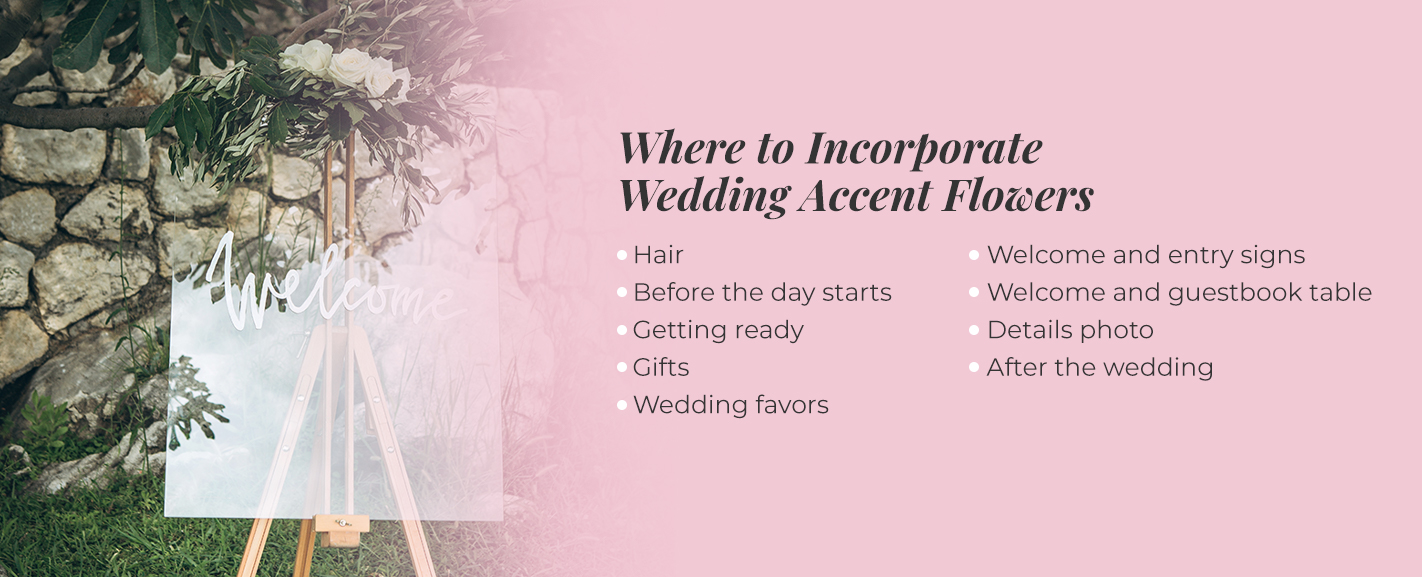 wedding accent flowers