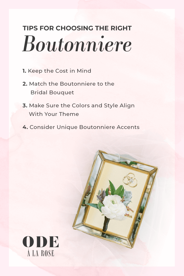 boutonniere tips