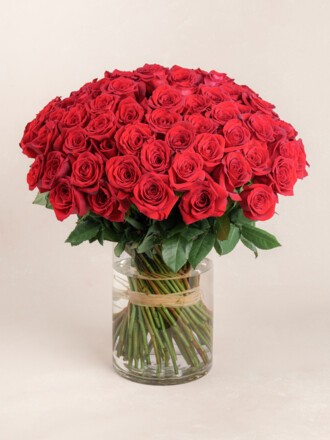 100 Roses For Delivery | Red, White & Pink | Ode à la Rose