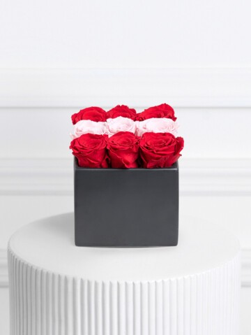 Petite Elodie - 9 Roses in a Chic, Compact Arrangement