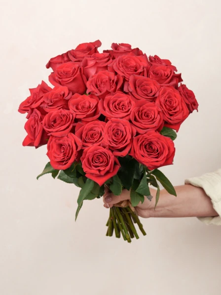 rose red２個オーダーブーケ完成 24 Red Rose Bouquet Delivery | 2 Dozen Red Roses | Ode à la Rose