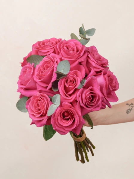The Tilda Bouquet - 12 Stunning Pink Floyd Roses