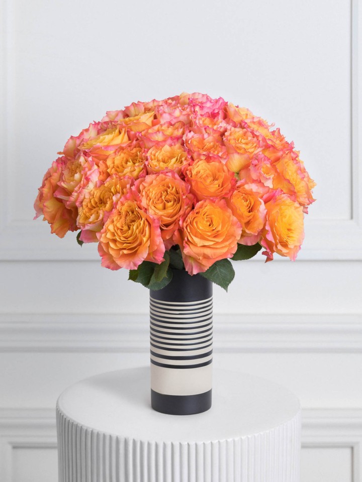 36 Orange Rose Bouquet Delivery | 3 Dozen Orange Roses | Ode à la Rose