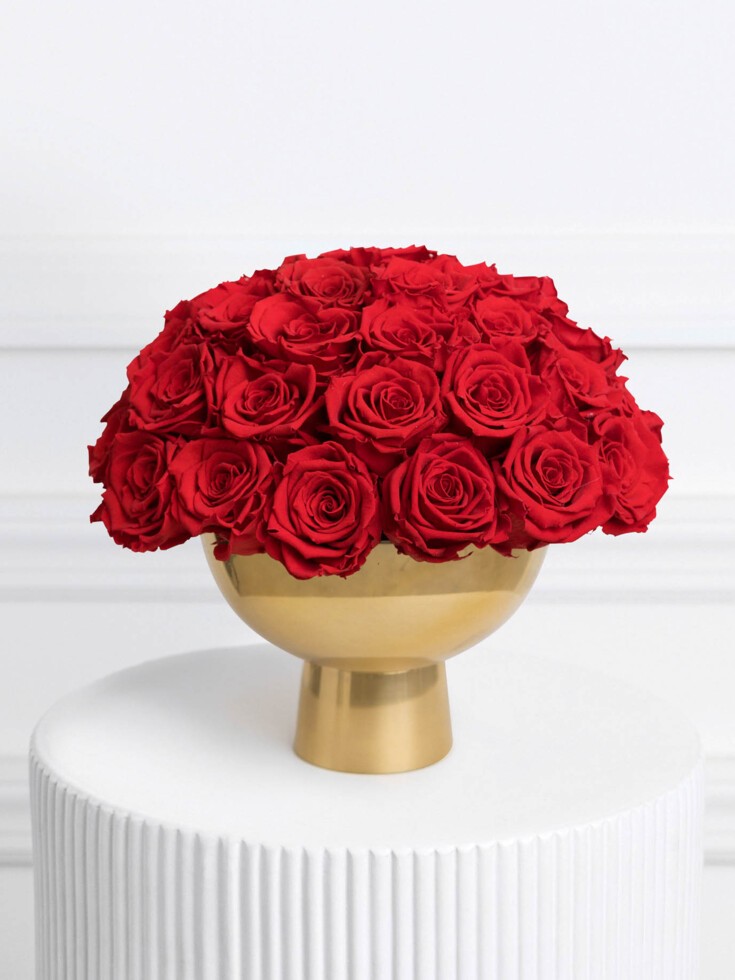 Dainzusyful Forever Rose Flower Bouquet 288 Decorative Artificial