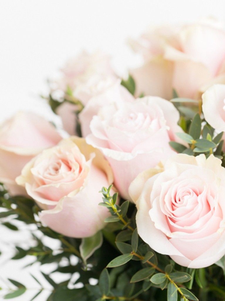 One Doz Red rose wrap bouquet arranged by a florist in Las Vegas, NV : Rosy  Flowers Event Design